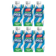 KDD Full-fat long-life milk (6 x 250 ml)