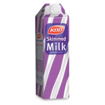 KDD Long, Life Skimmed Milk 4 x 1Ltr
