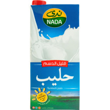حليب قليل الدسم من ندى 1 لتر