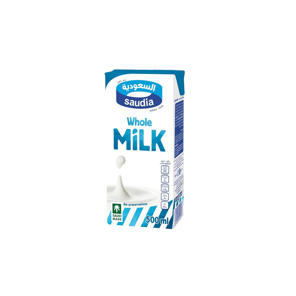 حليب السعودية كامل الدسم 500 مل