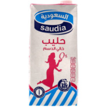 السعودية حليب خالى الدسم 1 لتر