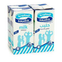 حليب السعودية كامل الدسم طويل الأمد 4 1 لتر