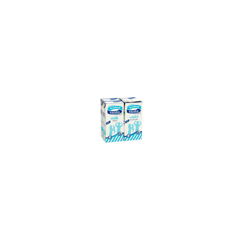 Saudia Whole Milk Long Life 4 x 1Ltr