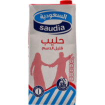 Saudia Low Fat Milk Long Life 1Ltr