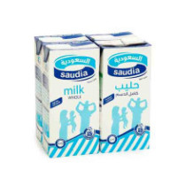 حليب السعودية قليل الدسم طويل الأمد 4 1 لتر