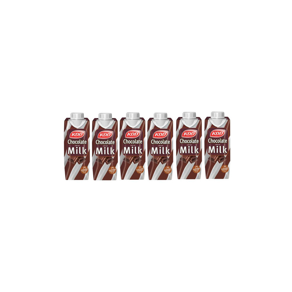 KDD Low-Fat Chocolate Milk (6 x 250 ml) Lactose-Free
