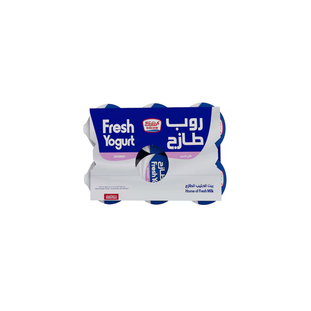 KD Cow Yogurt Free Fat 170gm Packet