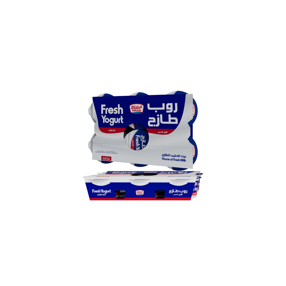 KD Cow Low Fat Yogurt 170 g Packet