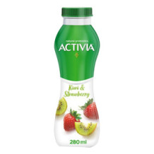 Activia Yogurt Drink with Strawberry and Kiwi Pieces 280 ml