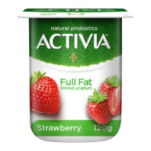 Activia yogurt with strawberries 120 g