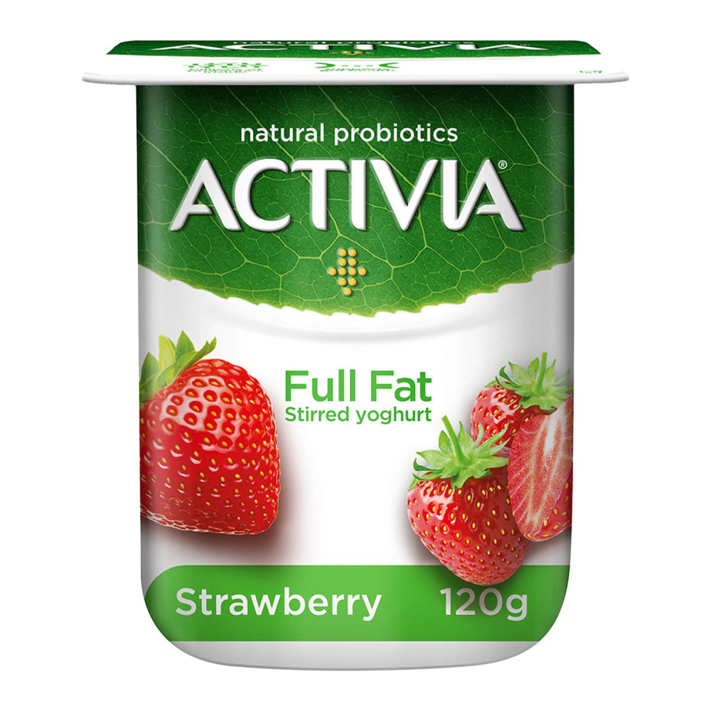 Activia yogurt with strawberries 120 g