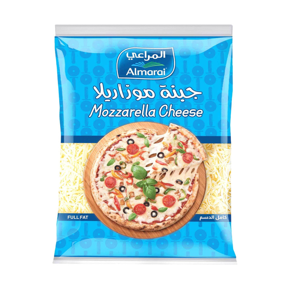 Almarai Grated Mozzarella Cheese Full Fat 180 Gm