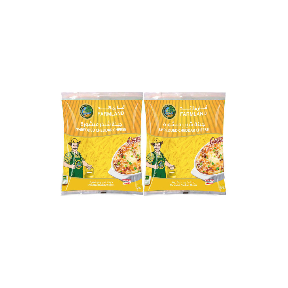 Farmland Grated Cheddar Cheese 200g 2 pieces offer