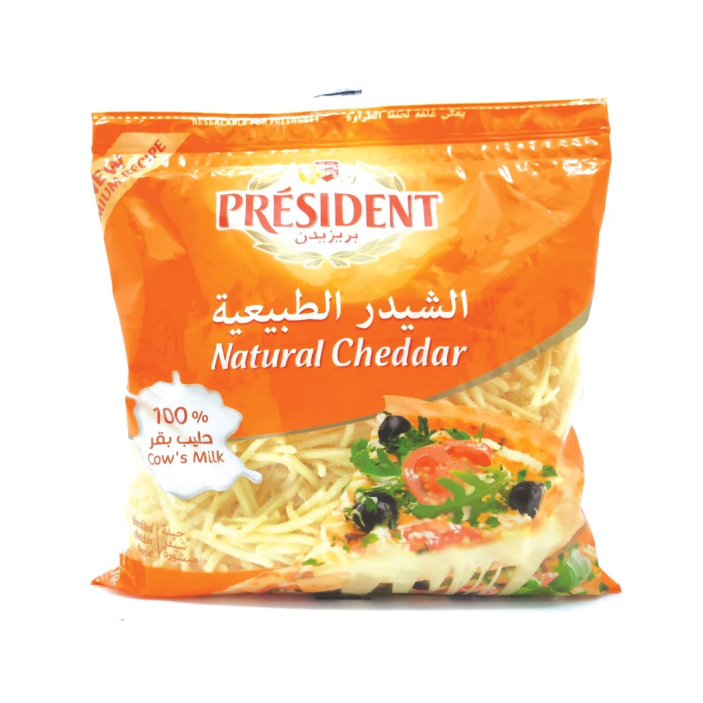 President Cheddar Cheese, Grated 450 gm