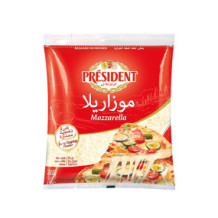 President's Mozzarella Cheese, Grated 450gm