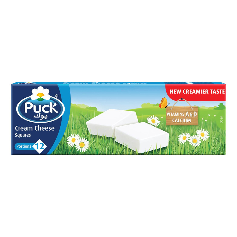 Puck Cheese With Cream Boxes 12 Pieces 216 Gm