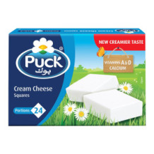 Puck cheese with cream squares 24 pieces 432g