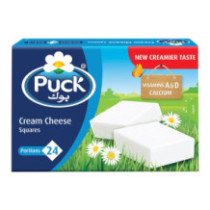 Puck cheese with cream squares 24 pieces 432g