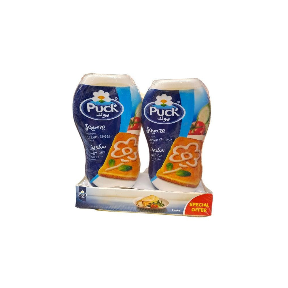 Puck Cream Squeeze Cheese 400 gm 2 Pieces