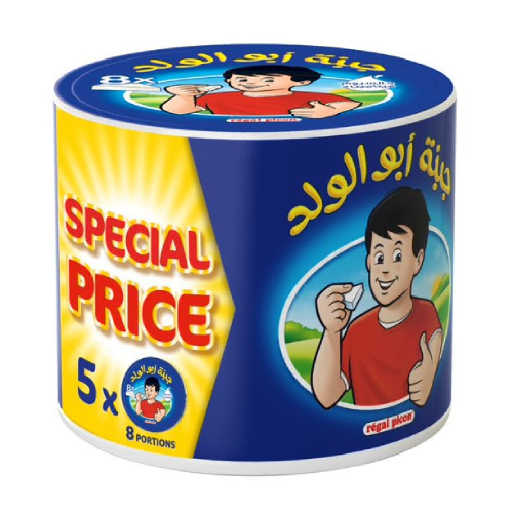 جبنة مثلثات ابو الولد 120 جم 5 حبة عرض