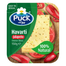 Puck Havarti cheese slices with natural ingredients 150 g
