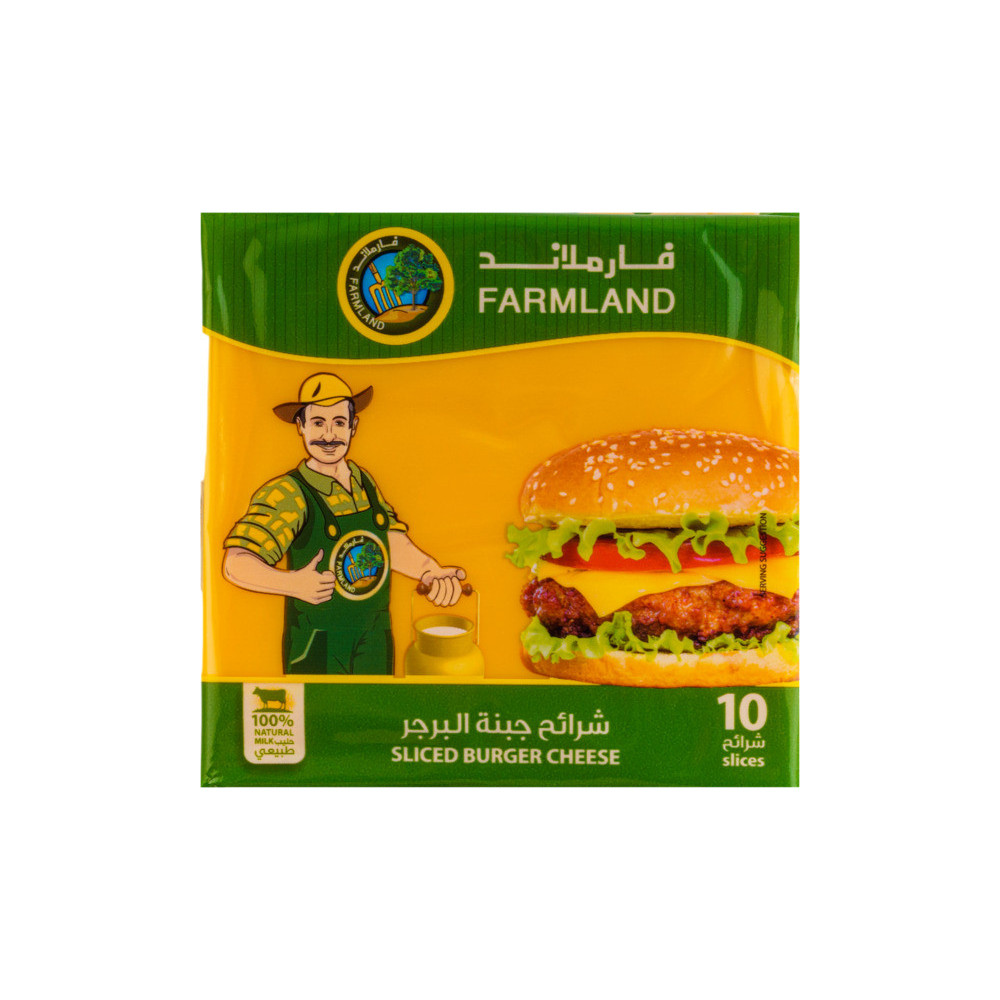 Farm Land Cheese Sliced Burger Cooked