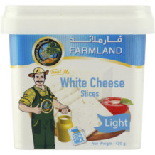 Farm Land White Cheese Sliced Light 420 g