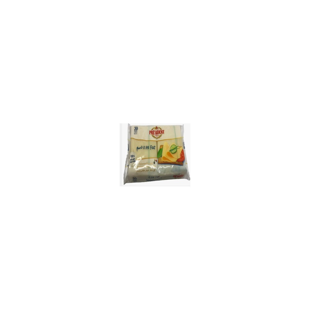 President Sliced Cheese Fat 400 gm