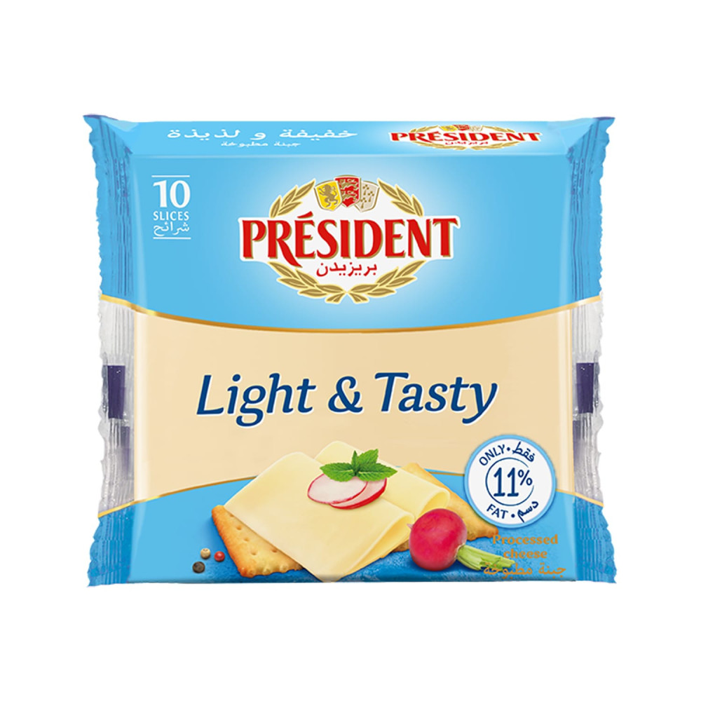 President Sliced Cheese Light 200 gm