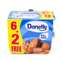 Danette Biscuit 90 g (6+2) free