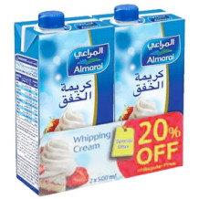 Almarai Whipping cream 500 ml 2 pieces