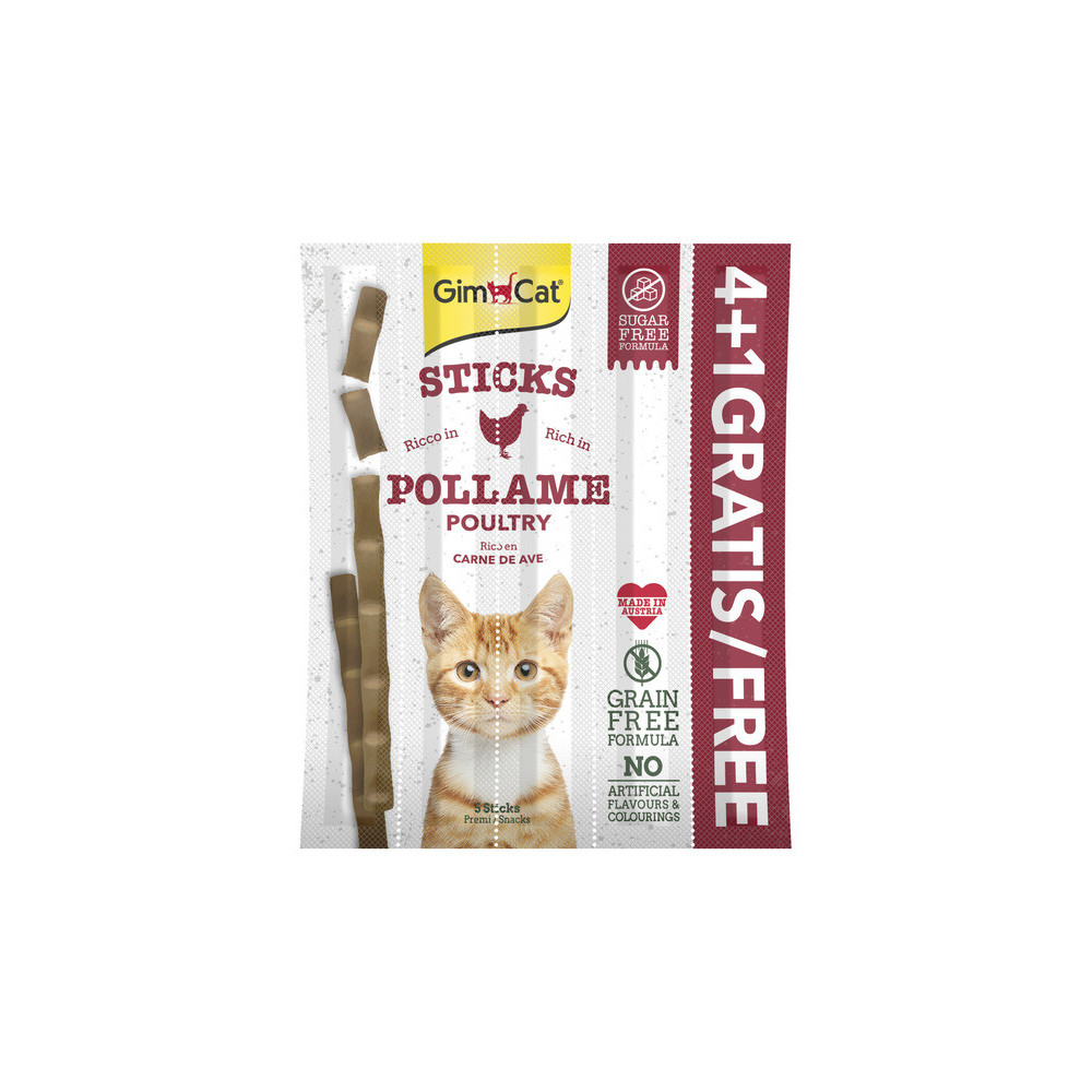 Gym Cat Poultry & Liver Reward Sticks for Cats, 20g, 4 Pieces 20g