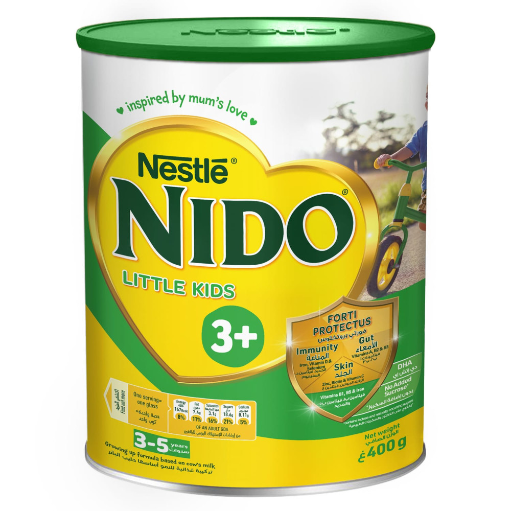 Nestle - NIDO Little Kids 3+ Growing Up Milk Powder 400gm
