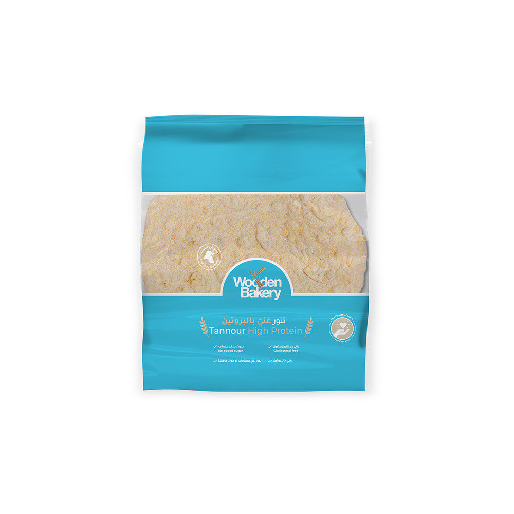 Wooden Bakery Tannour Bread Fortified with Protein 150