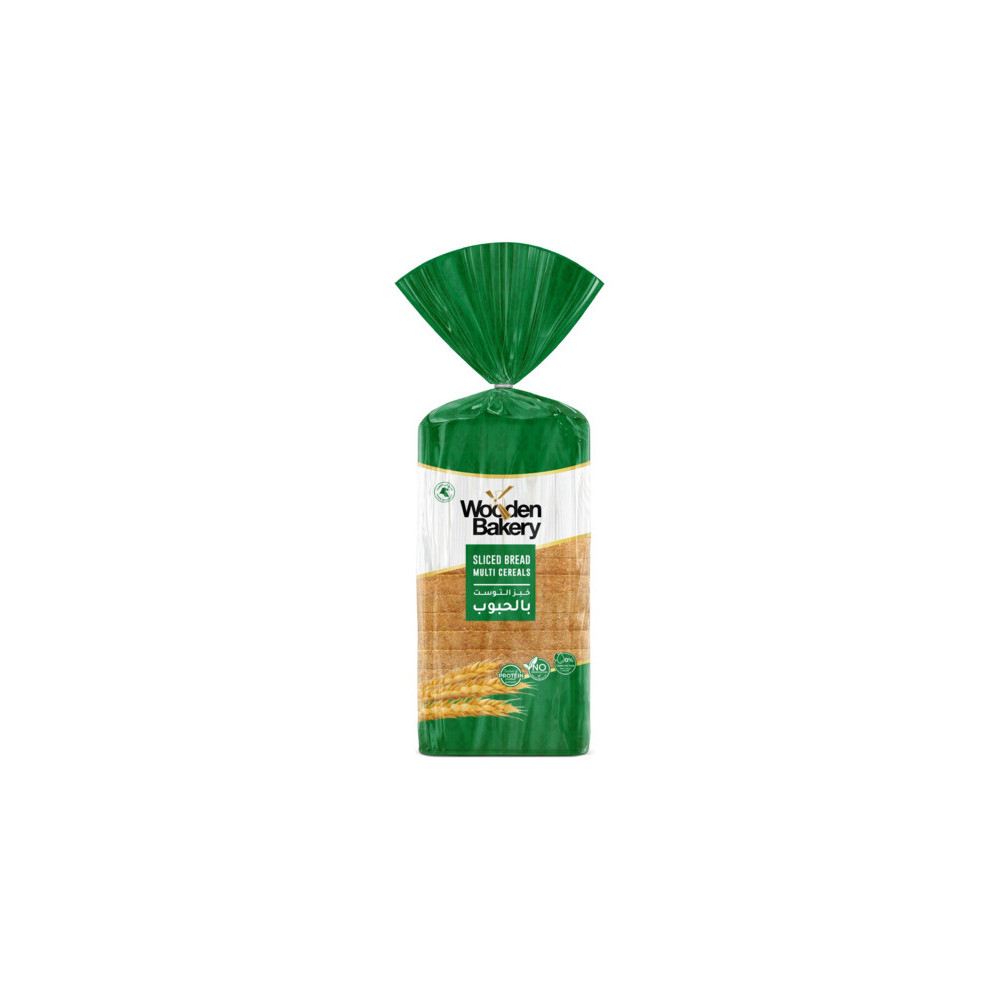 Whole grain toast bread 550 g Wooden Bakery