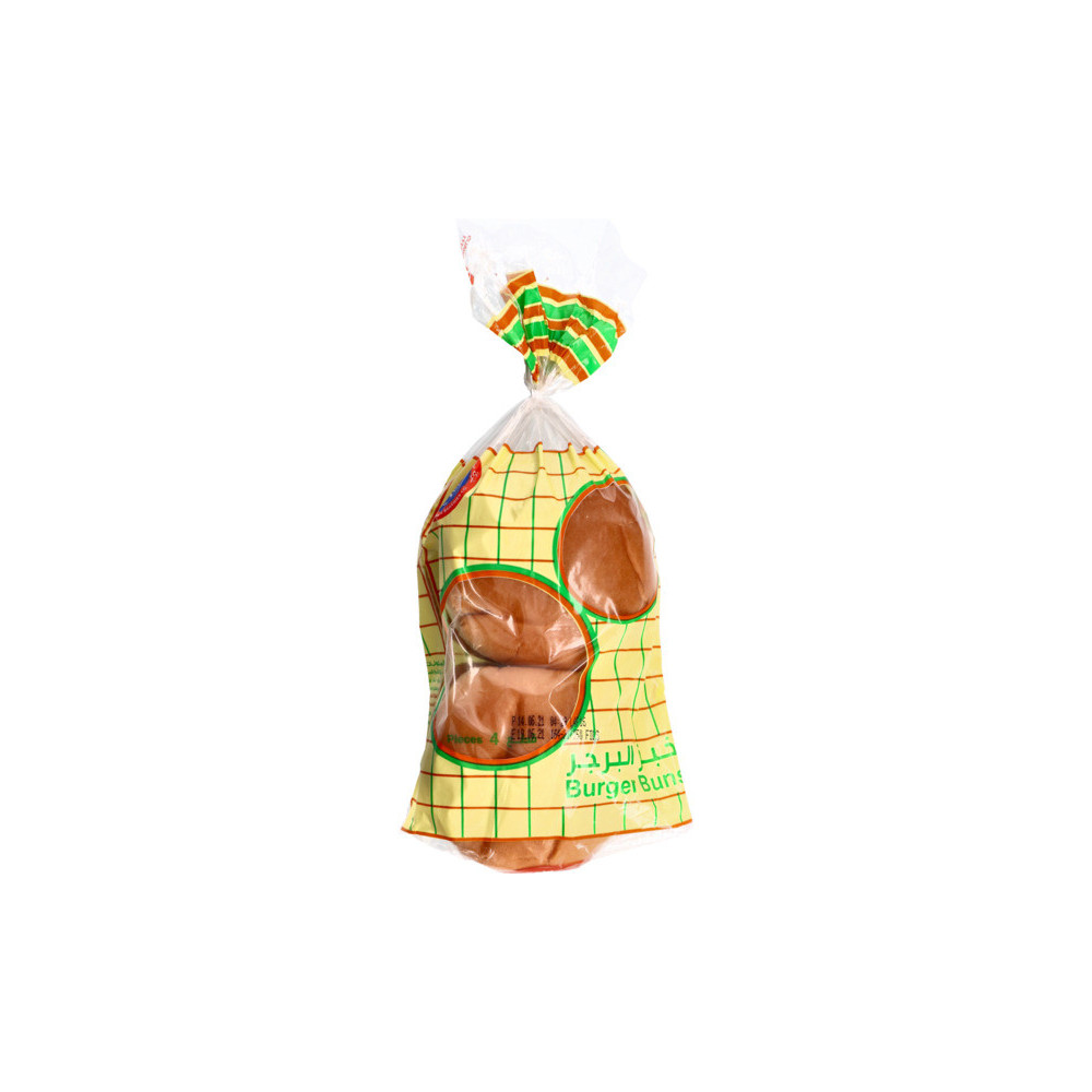 KFM Plain Hamburger Buns, 4 Pieces, 320g