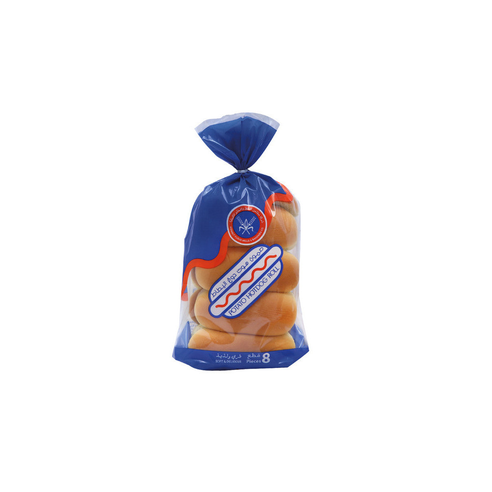 KFM Potato Hotdog Roll, 8 Pieces