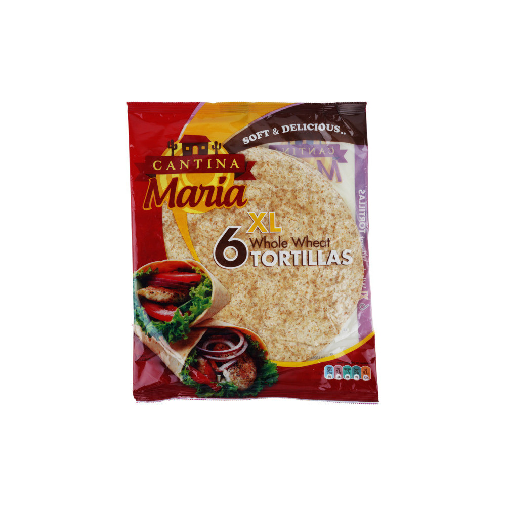 Cantina Maria 6Xl Whole Wheat Tortillas 360G