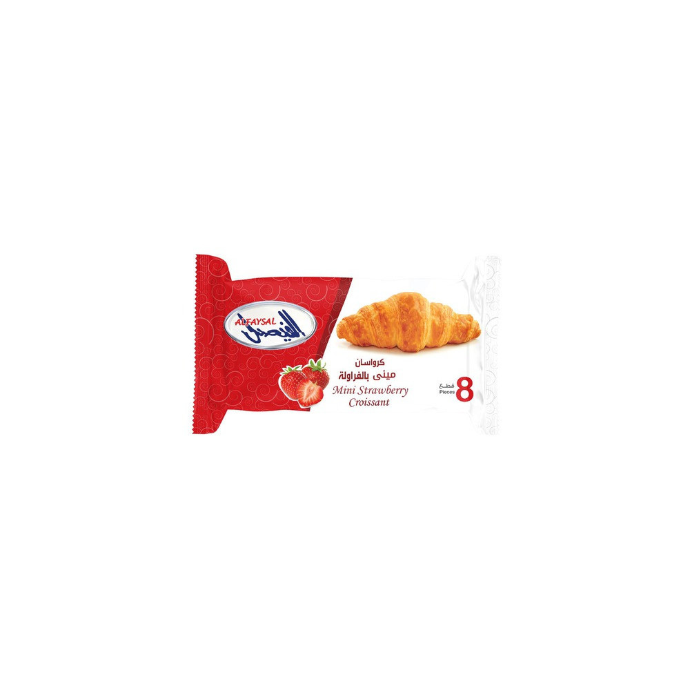 Al Faysal, MINI CROISSANTS STRAWBERRY 200G 8PC