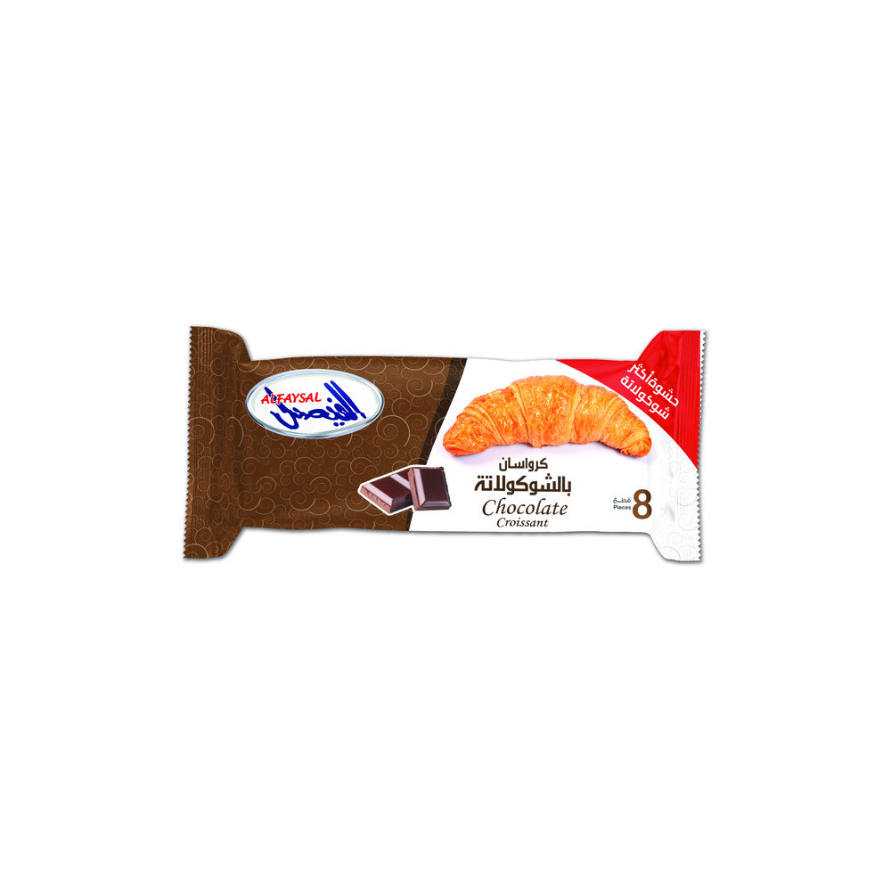 Al Faysal, FAMILY CROISSANTS CHOCOLATE 480G 8PC