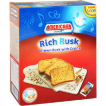 Americana Rich Brown Rusk with Grains, 385g