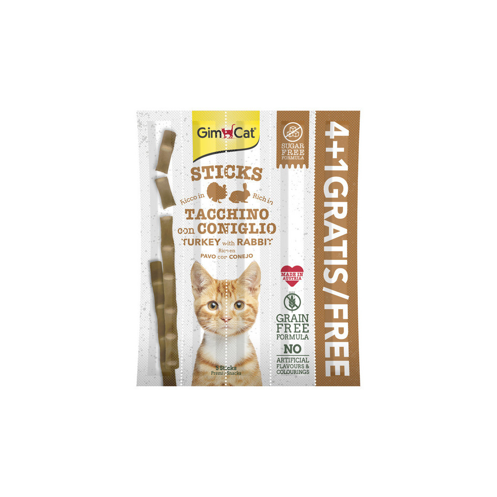 Gem Kat Sticks Rewards For Kittens Turkey Flavor 20g
