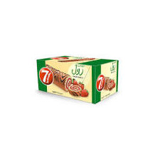 7 Days Mini Swiss Roll with Strawberry Filling, 12x20g