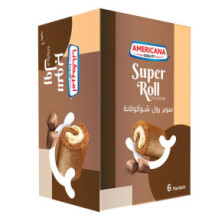 Americana Chocolate Super Cake Roll, 6x85g