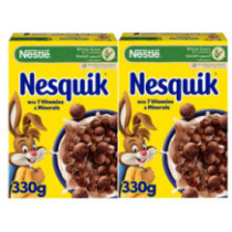 Nestlé Nesquik Chocolate Breakfast Cereals 2 x 330 g