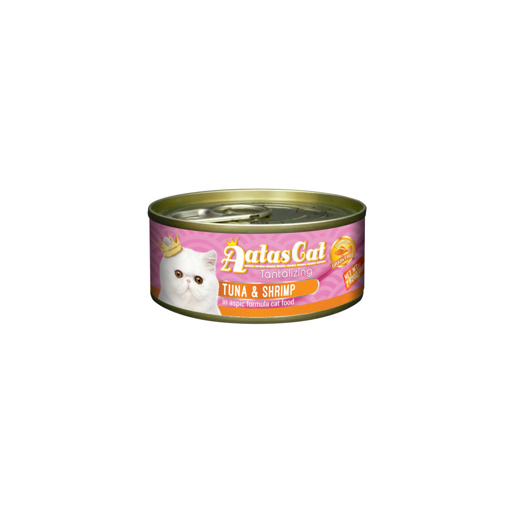 Atas Cat Eating Cans Tuna & Prawns 80 gm