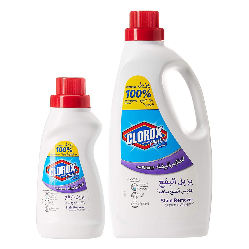 Clorox For Whites Clothes Stain Remover 1.8L + 500ml Free