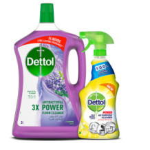 Dettol Multi Purpose Cleaner Lavender 3L + Trigger Lemon 500ml